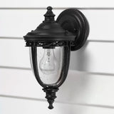 Feiss English Bridle wall lantern black outdoor lighting, UK version