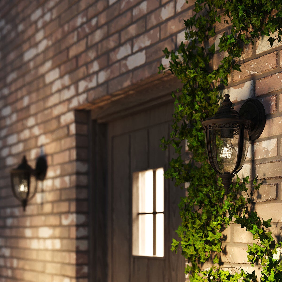 Feiss English Bridle wall lantern black outdoor lighting, UK version