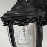 Feiss English Bridle wall lantern black outdoor lighting, UK version