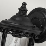 Feiss English Bridle wall lantern black outdoor lighting, UK version