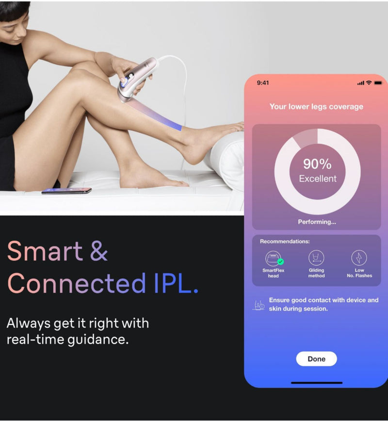 Braun Smart IPL hair removal device with app, UK version