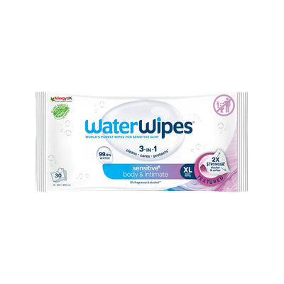 Boots WaterWipes Sensitive+ Body & Intimate XL Body Wipes 30 Wipes- Buy online at McGrocer