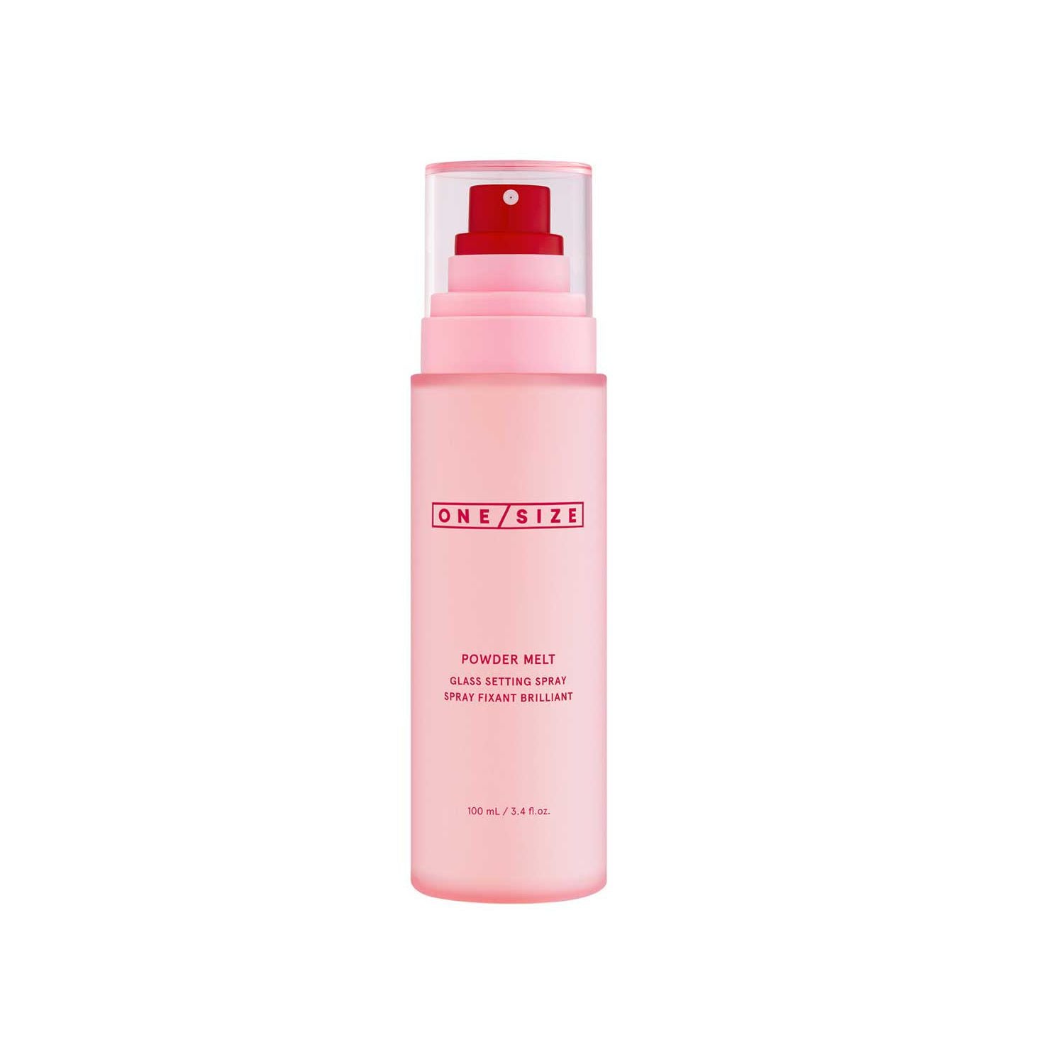 ONE/SIZE powder melt glass setting spray, UK version