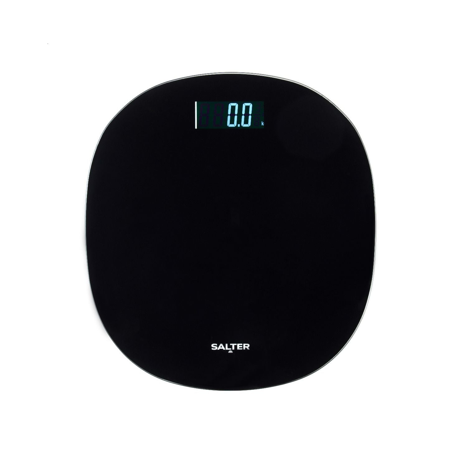 Salter round electronic bathroom scale black, UK version