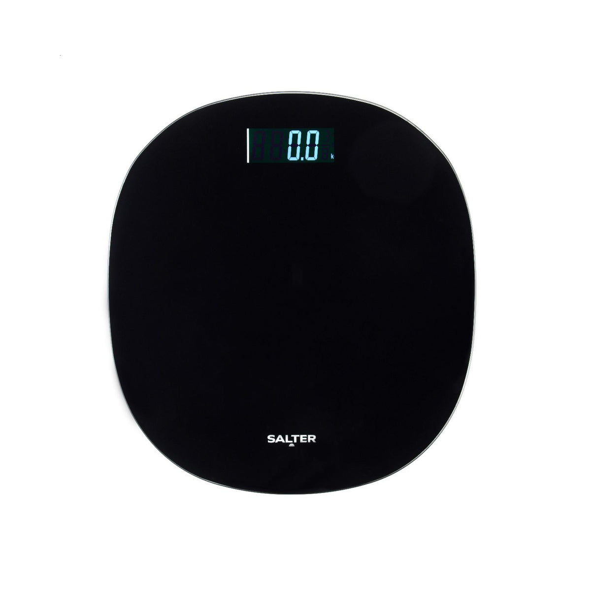 Salter round electronic bathroom scale black, UK version