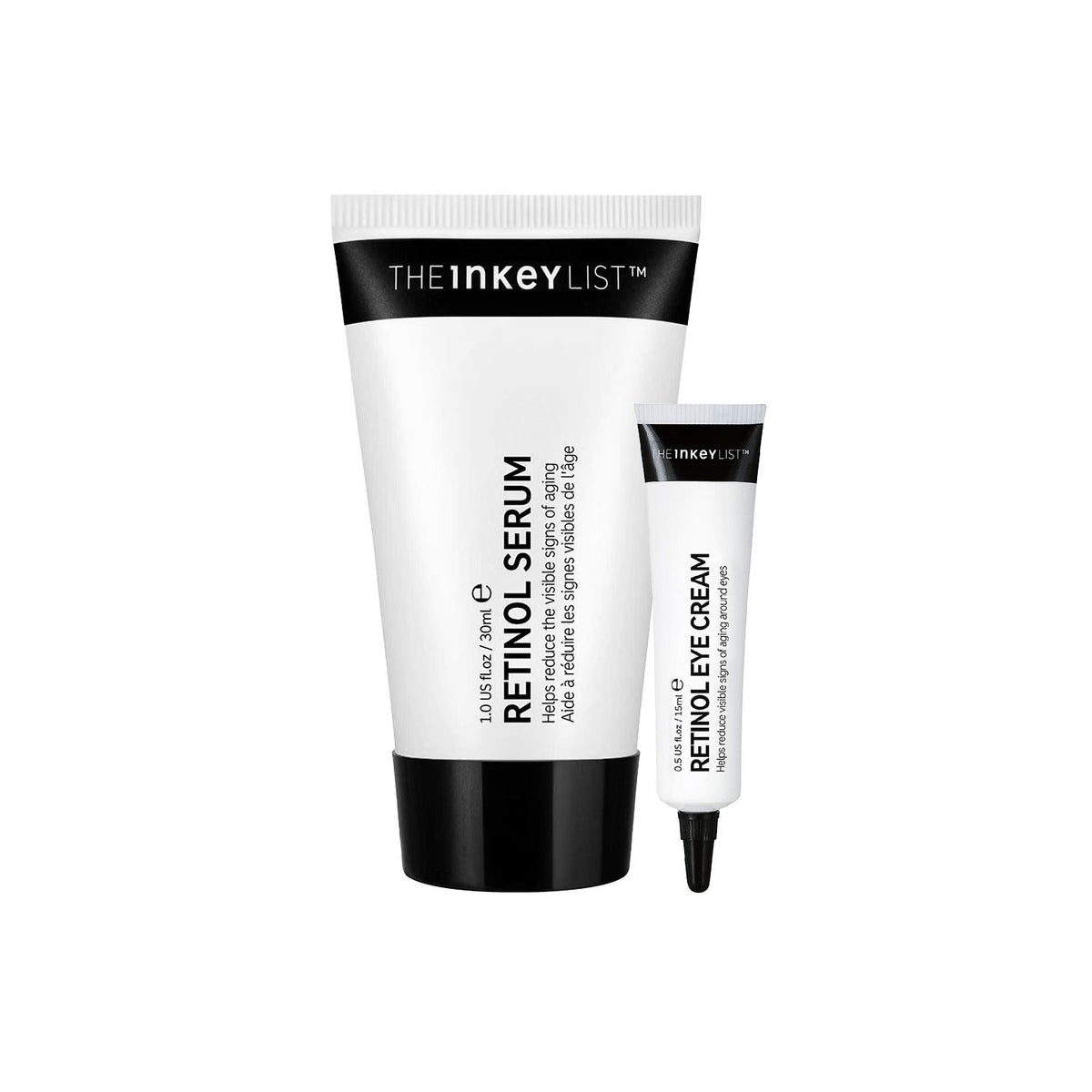The INKEY List retinol bundle serum and eye cream - British product