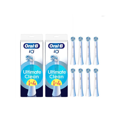 Boots Oral-B iO Ultimate Clean White Toothbrush Heads 8 Pack- Buy online at McGrocer