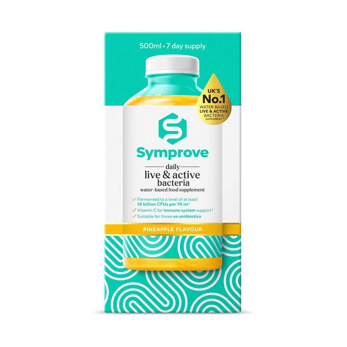 Symprove Pineapple live bacteria drink 500ml (British brand)