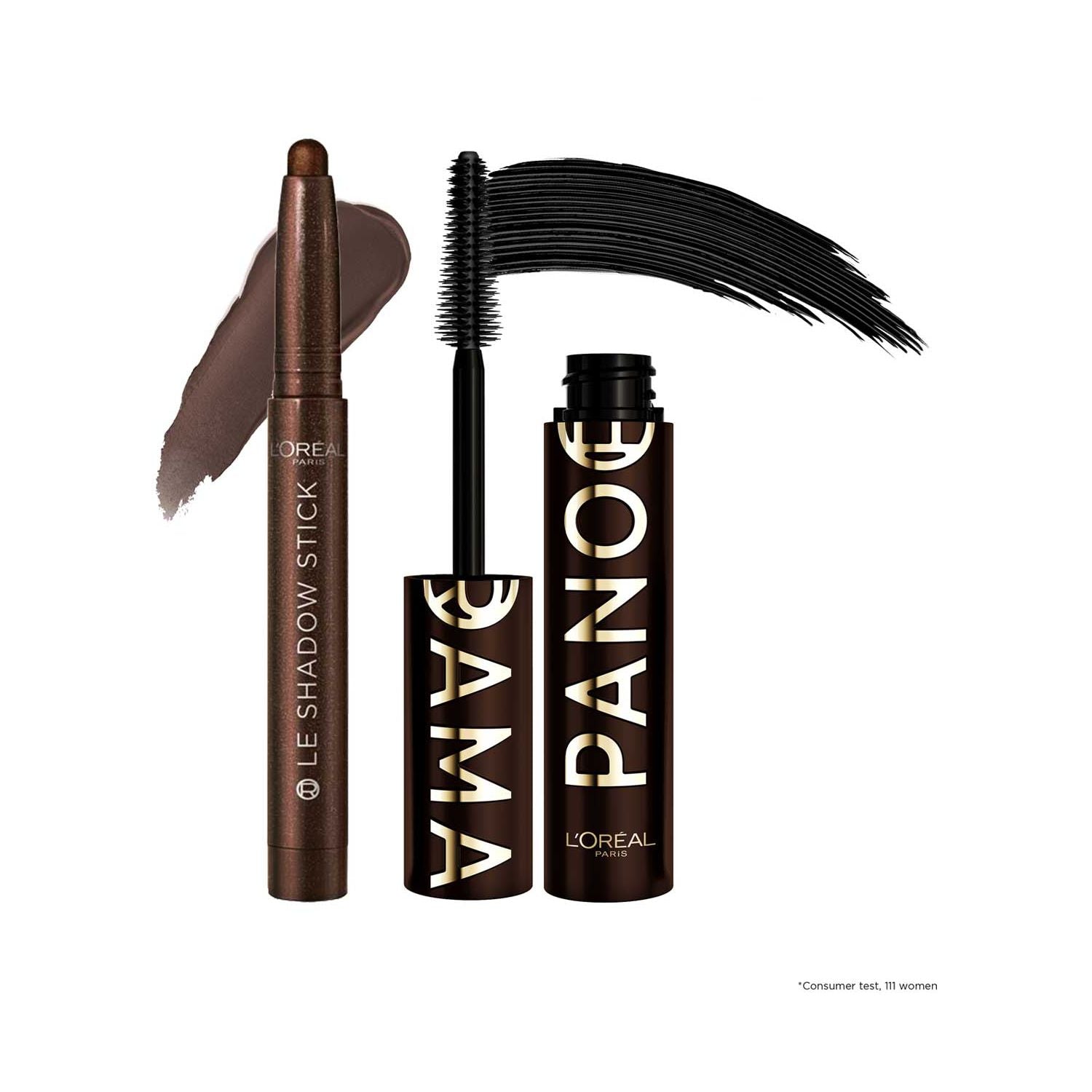 L'Oreal Panorama mascara and shadow stick bundle, UK version
