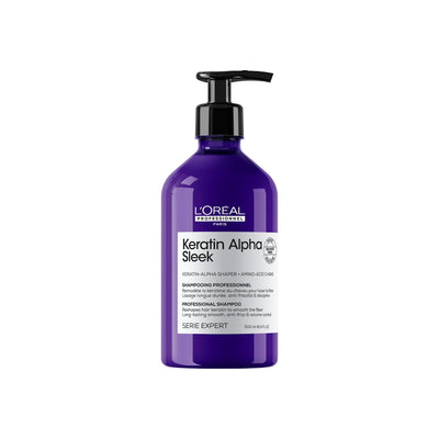 Boots L'Oreal Professionnel Keratin Alpha Sleek Shampoo Anti Frizz & Smoothing 500ml- Buy online at McGrocer