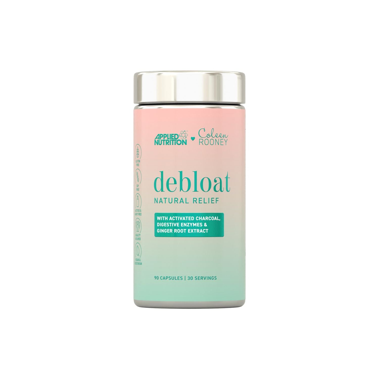 Applied Nutrition Debloat capsules 90 count, imported from the UK