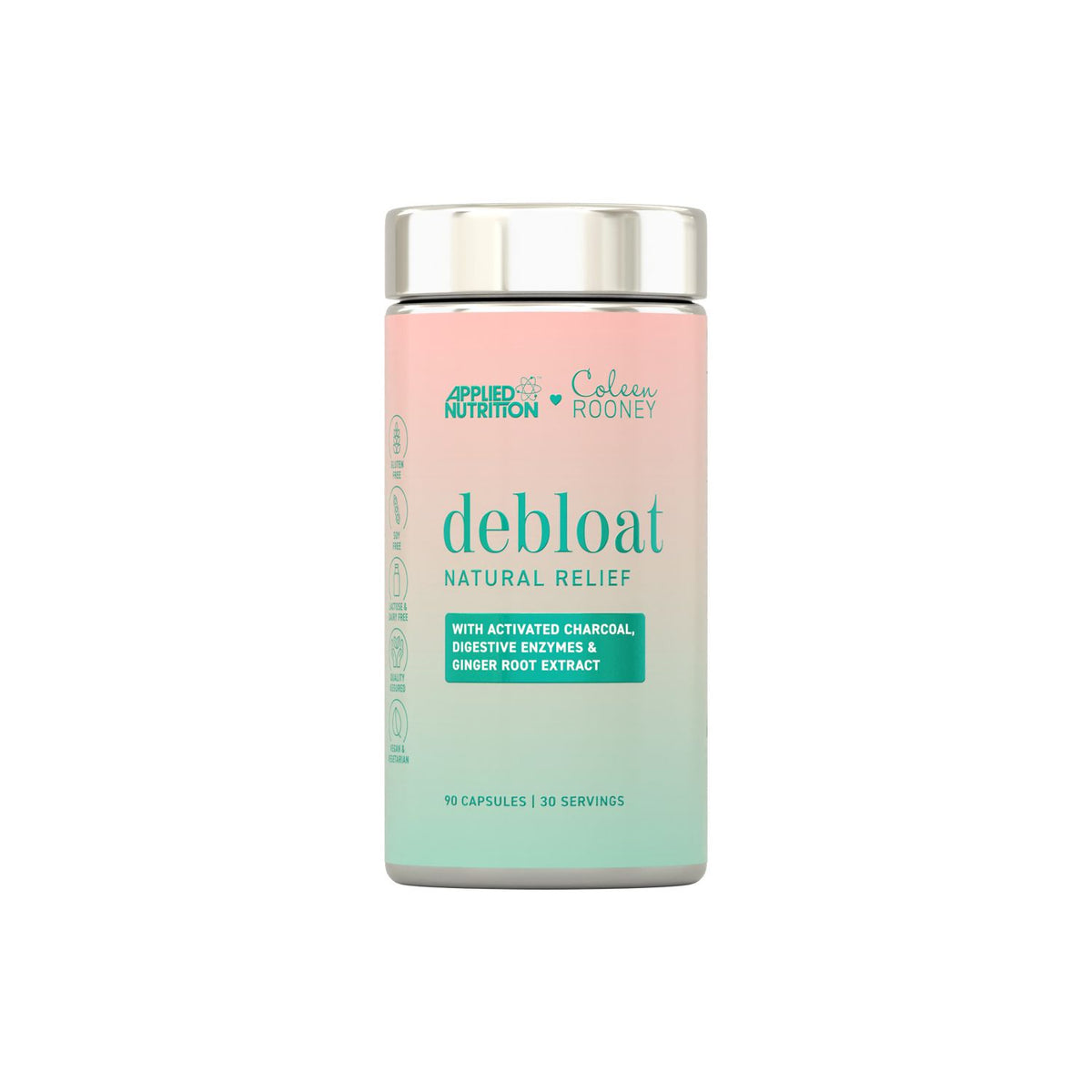 Applied Nutrition Debloat capsules 90 count, imported from the UK