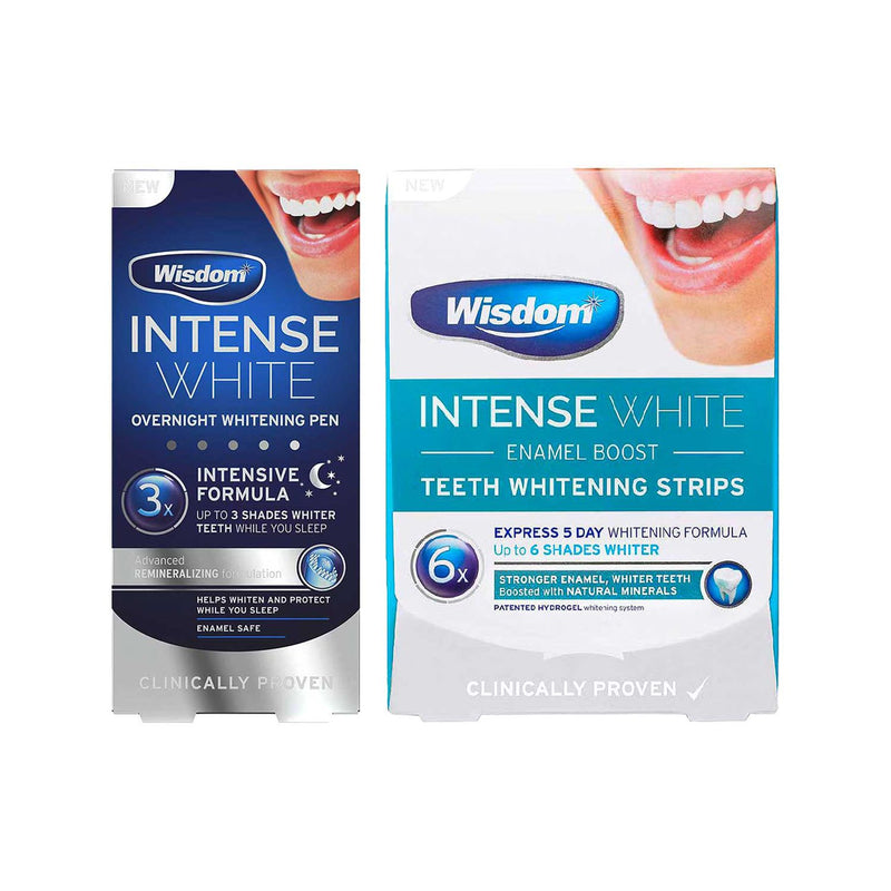 Wisdom whitening strips and overnight pen bundle (British brand)