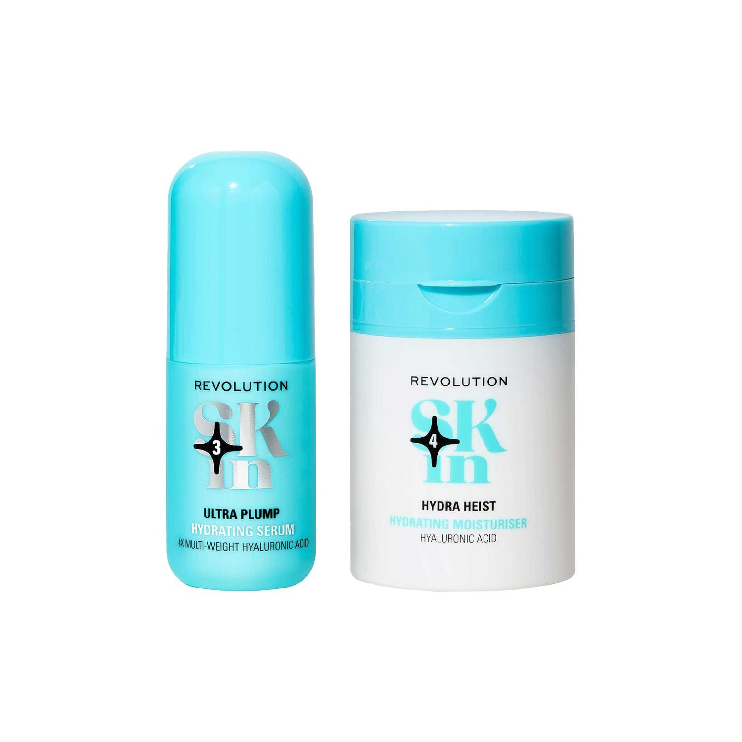 Revolution Skin serum and moisturiser set, UK version