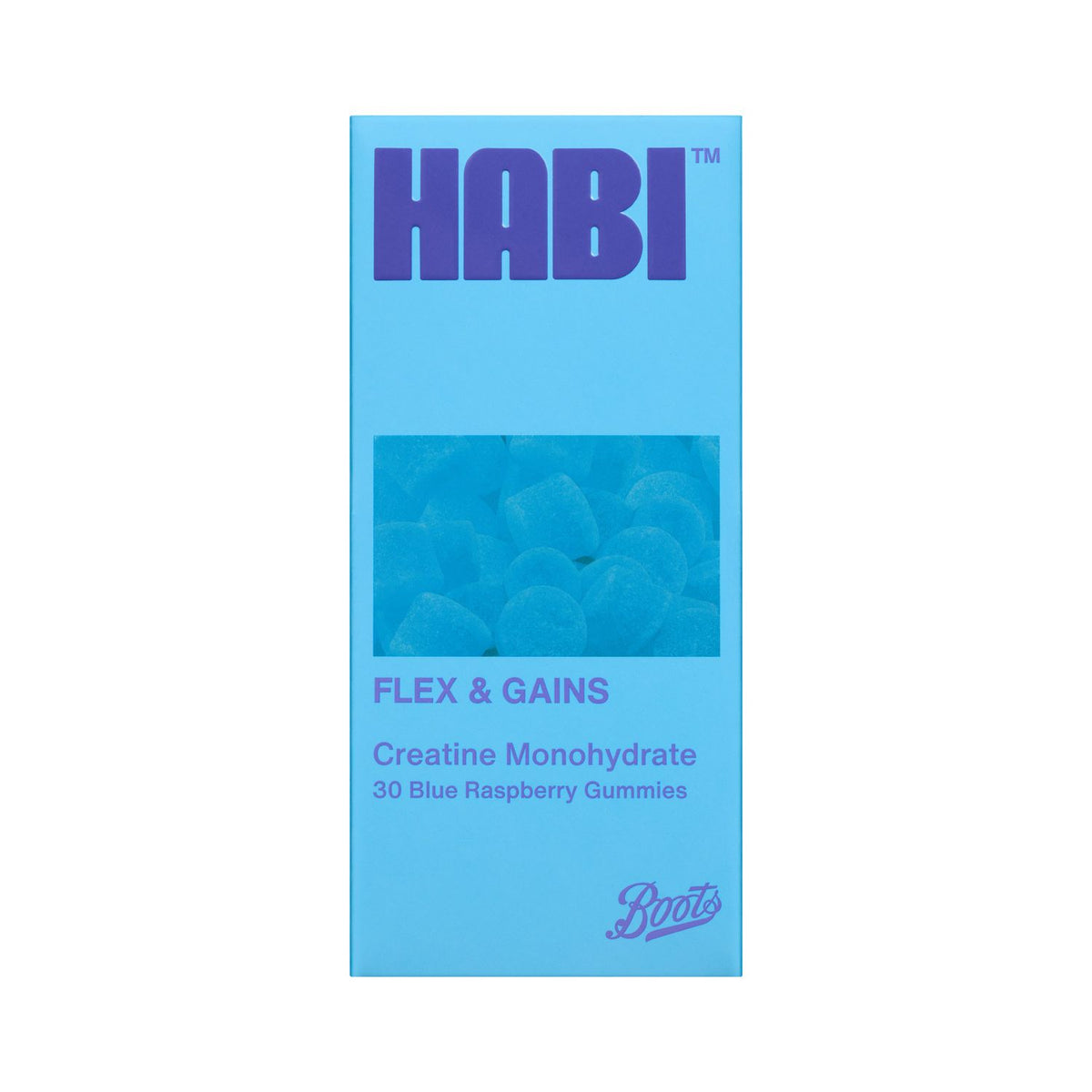 HABI creatine gummies raspberry 30s - British product