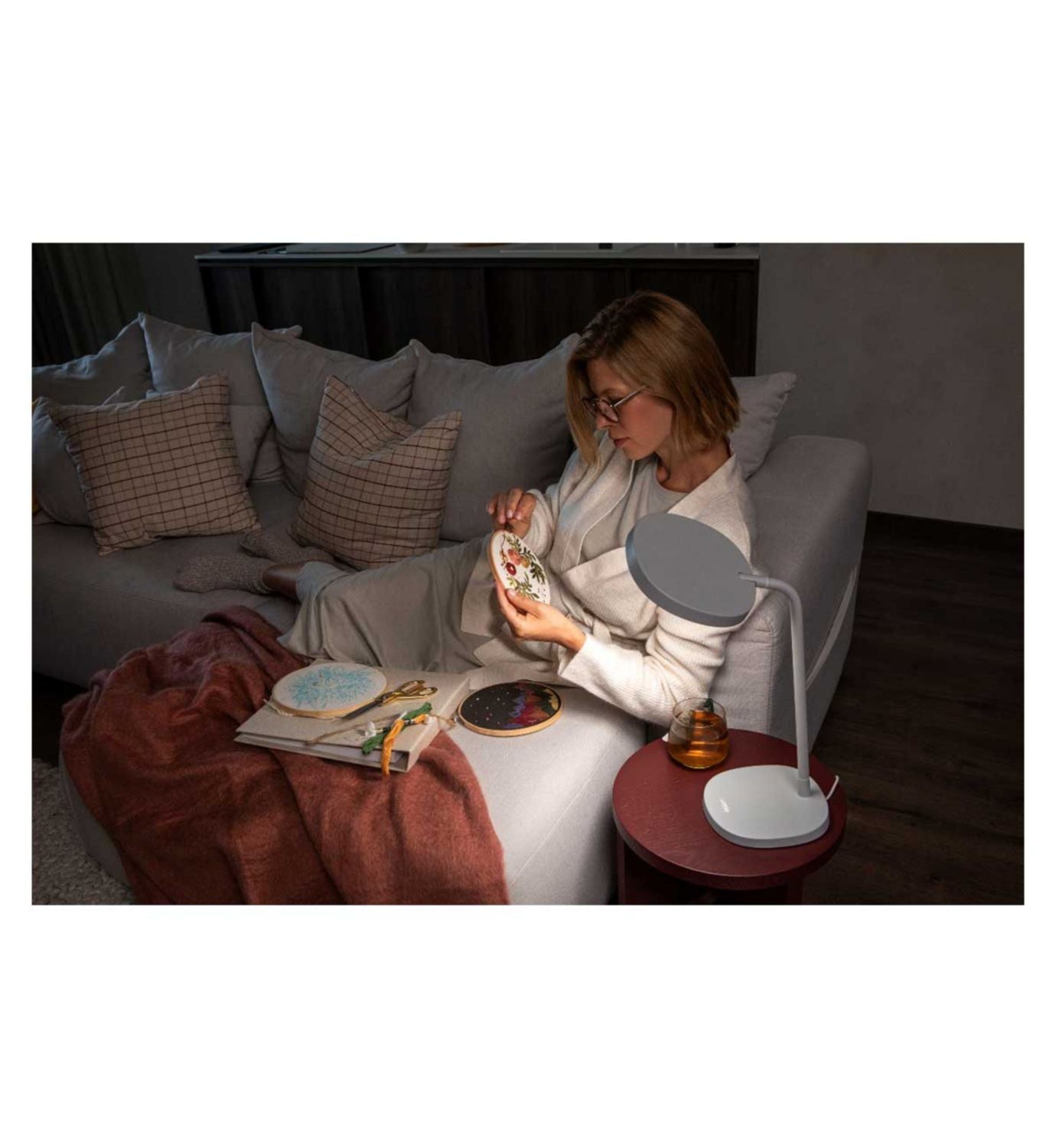 Lumie Task Lamp White Mist - British product