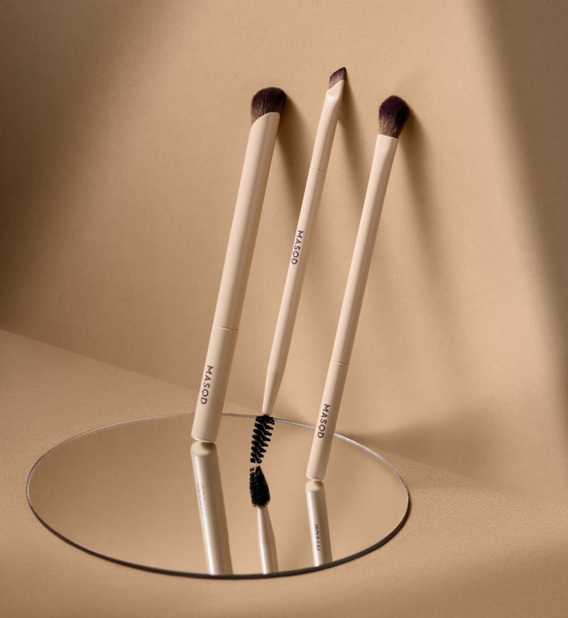 MASQD Liner & Spoolie brow brush set, imported from the UK