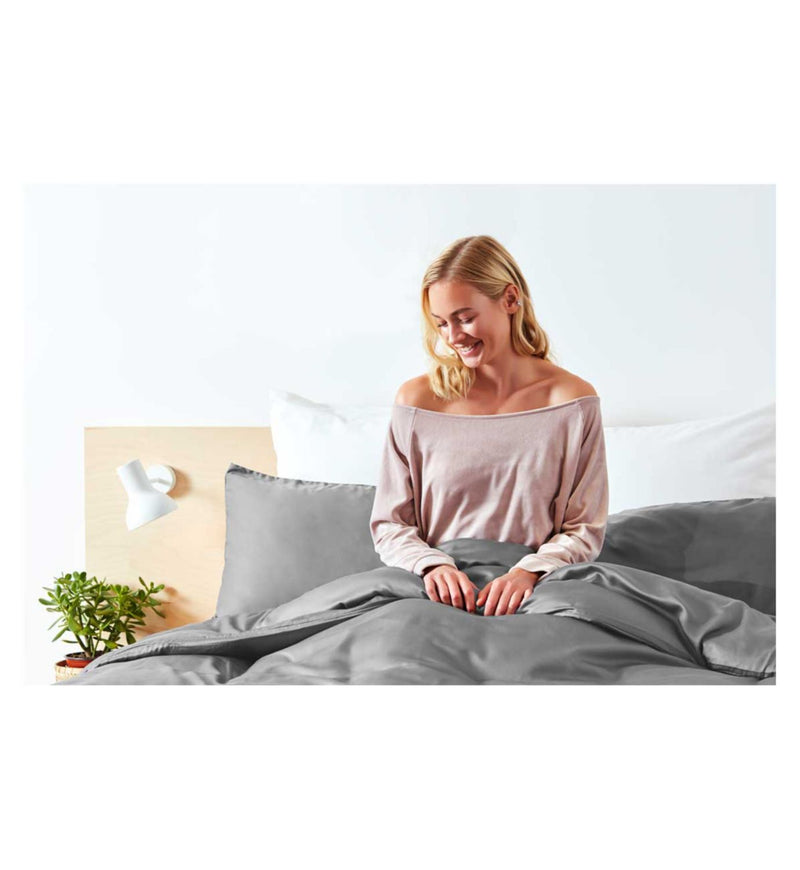 Panda bamboo bedding set Quiet Grey King, imported from the UK