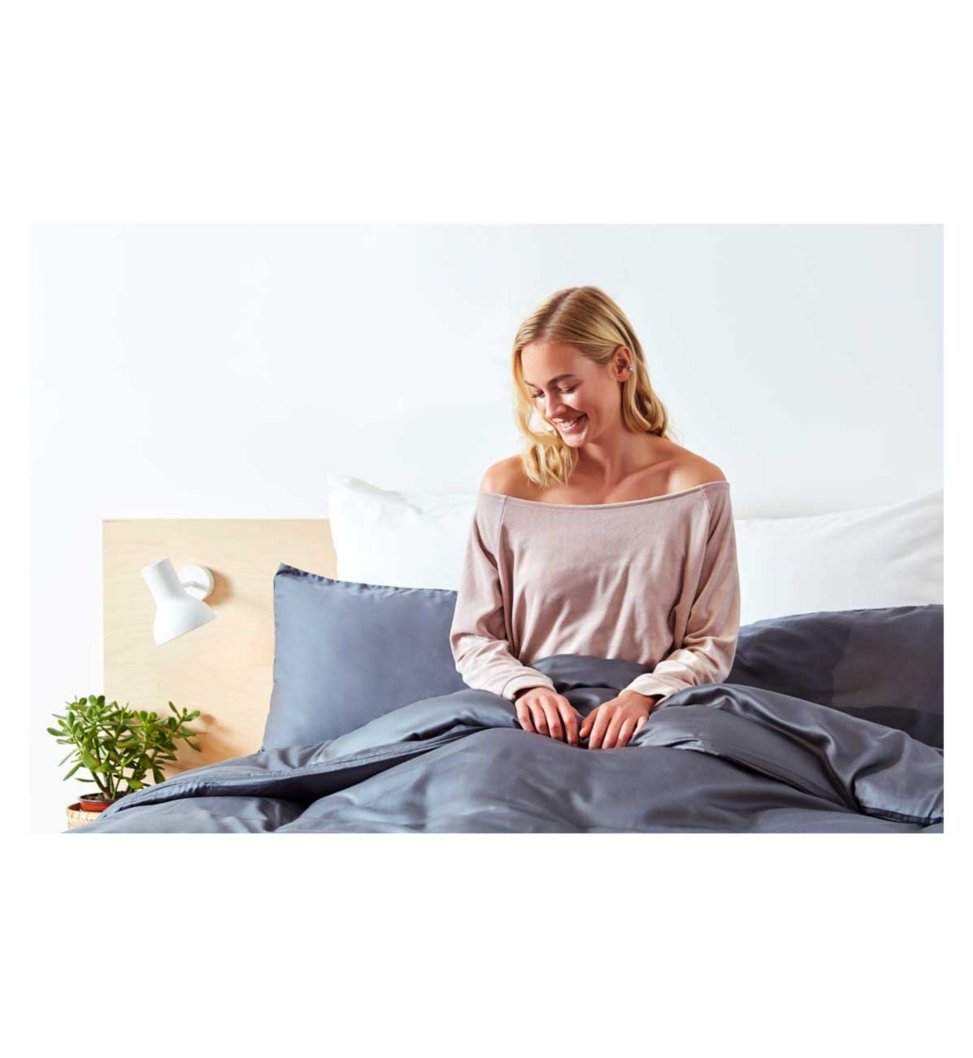 Panda bamboo bedding set Urban Grey King, UK version