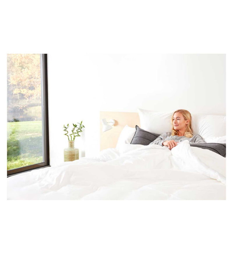 Panda bamboo bedding set pure white king, UK version