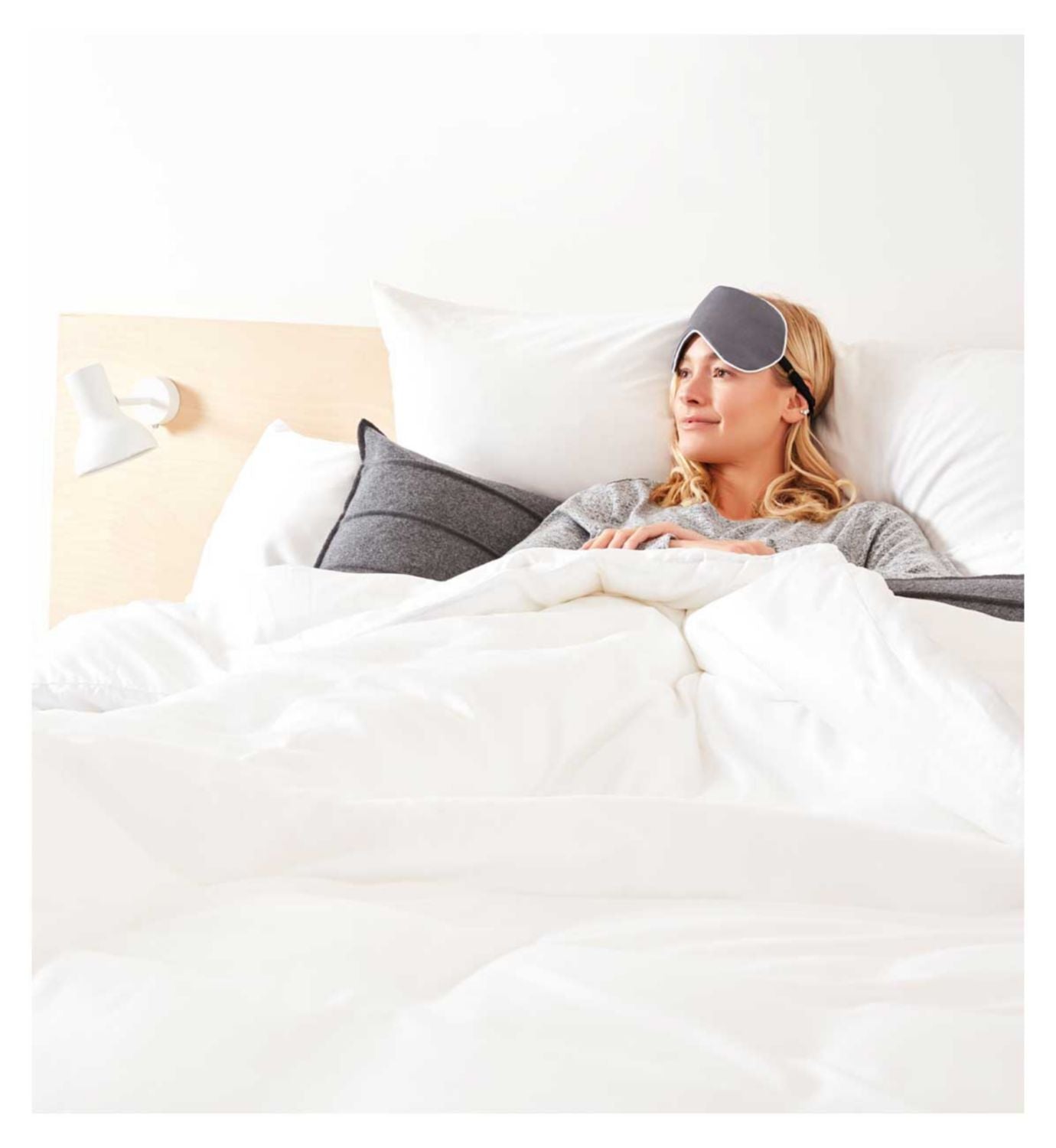 Panda Bamboo Eye Mask Urban Grey - British product