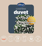 Silentnight coverless duvet set leaf print single 10.5 tog, UK version