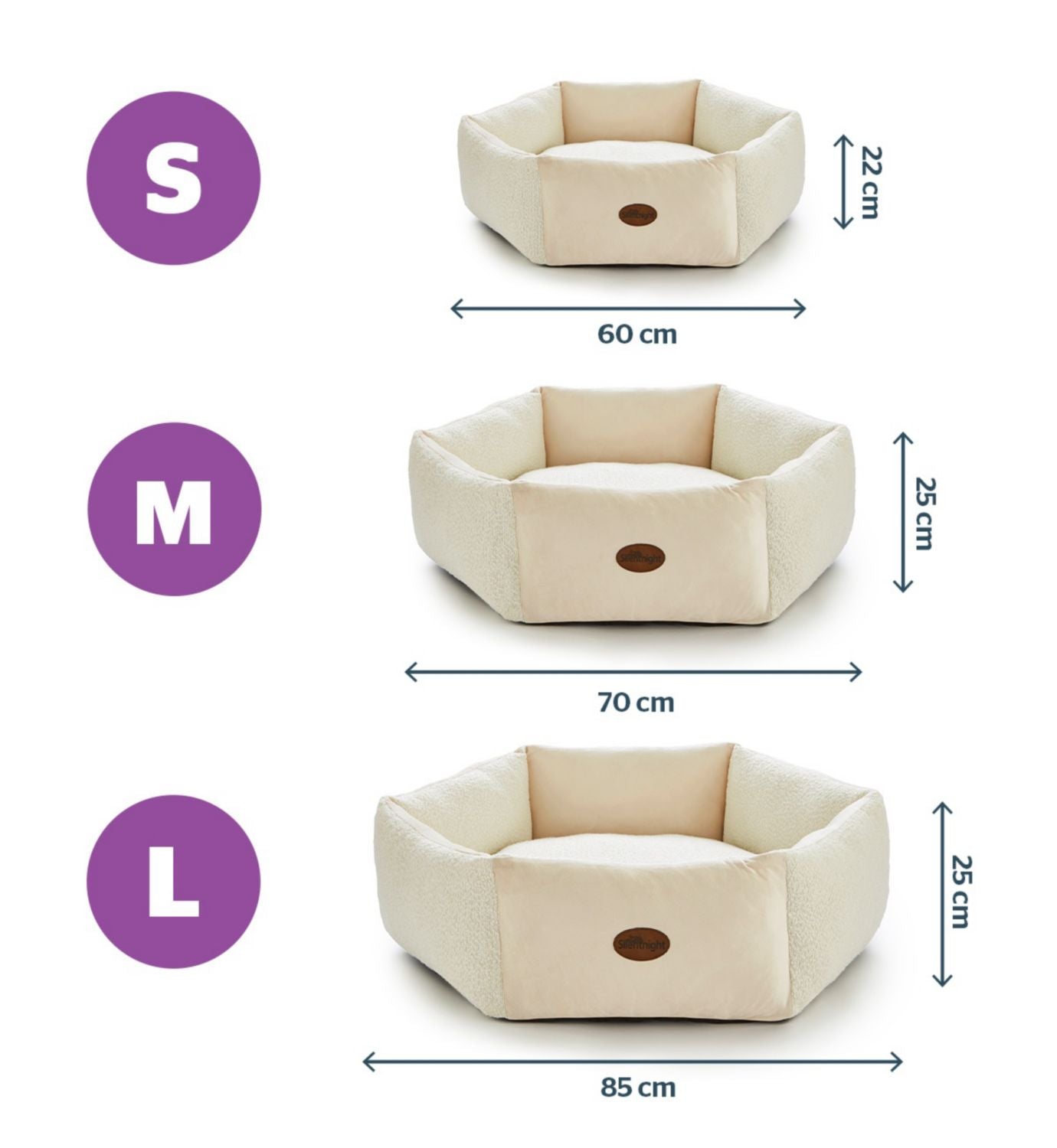 Silentnight donut pet bed natural small - British product