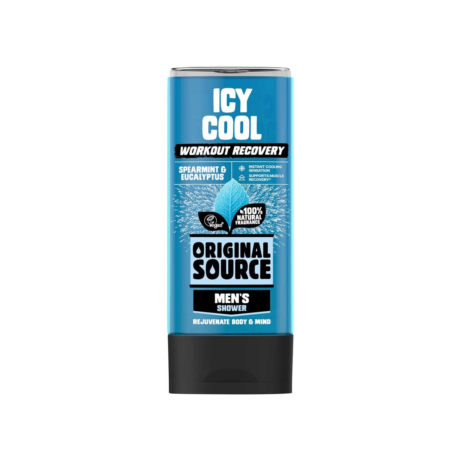 Original Source Icy Cool workout recovery shower gel 400ml, imported from the UK