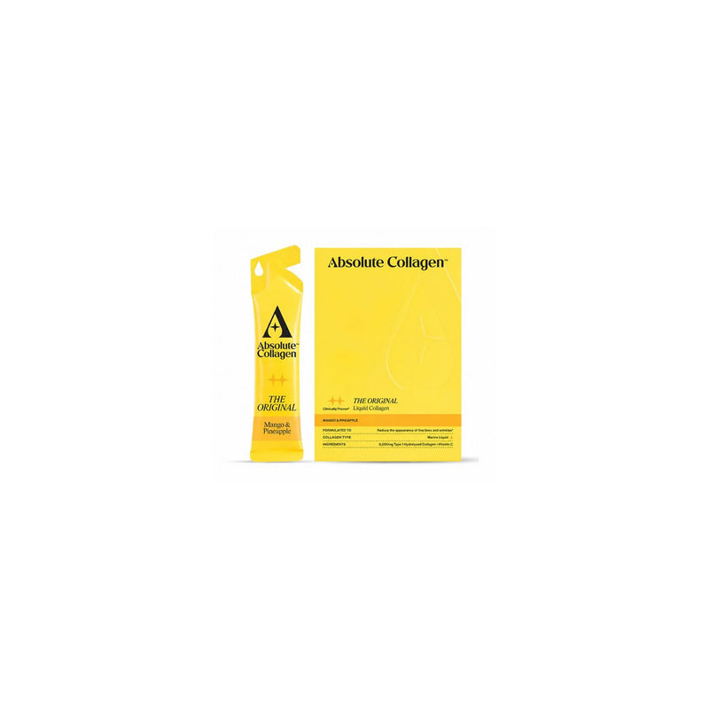 Absolute Collagen liquid supplement mango pineapple 10x11.4ml sachets, UK version