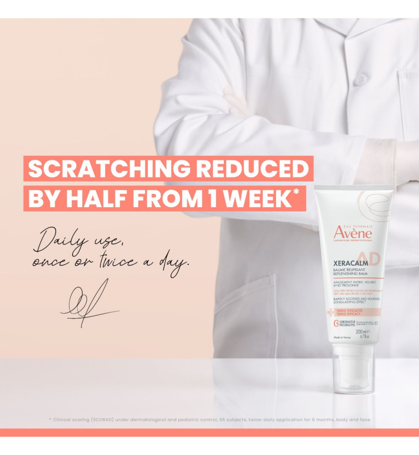 Avène XeraCalm A.D. Lipid-Replenishing Balm 200ml, UK version