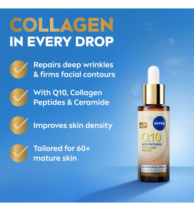 NIVEA Q10 Collagen Expert 3in1 serum 30ml - British product