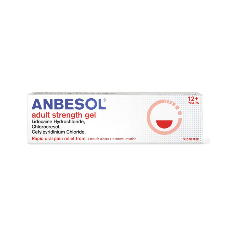 Anbesol adult strength oral gel 10g (British brand)
