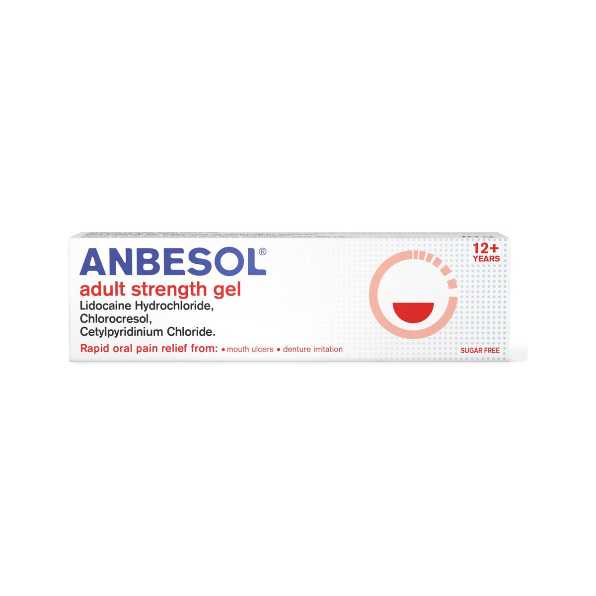 Anbesol adult strength oral gel 10g (British brand)