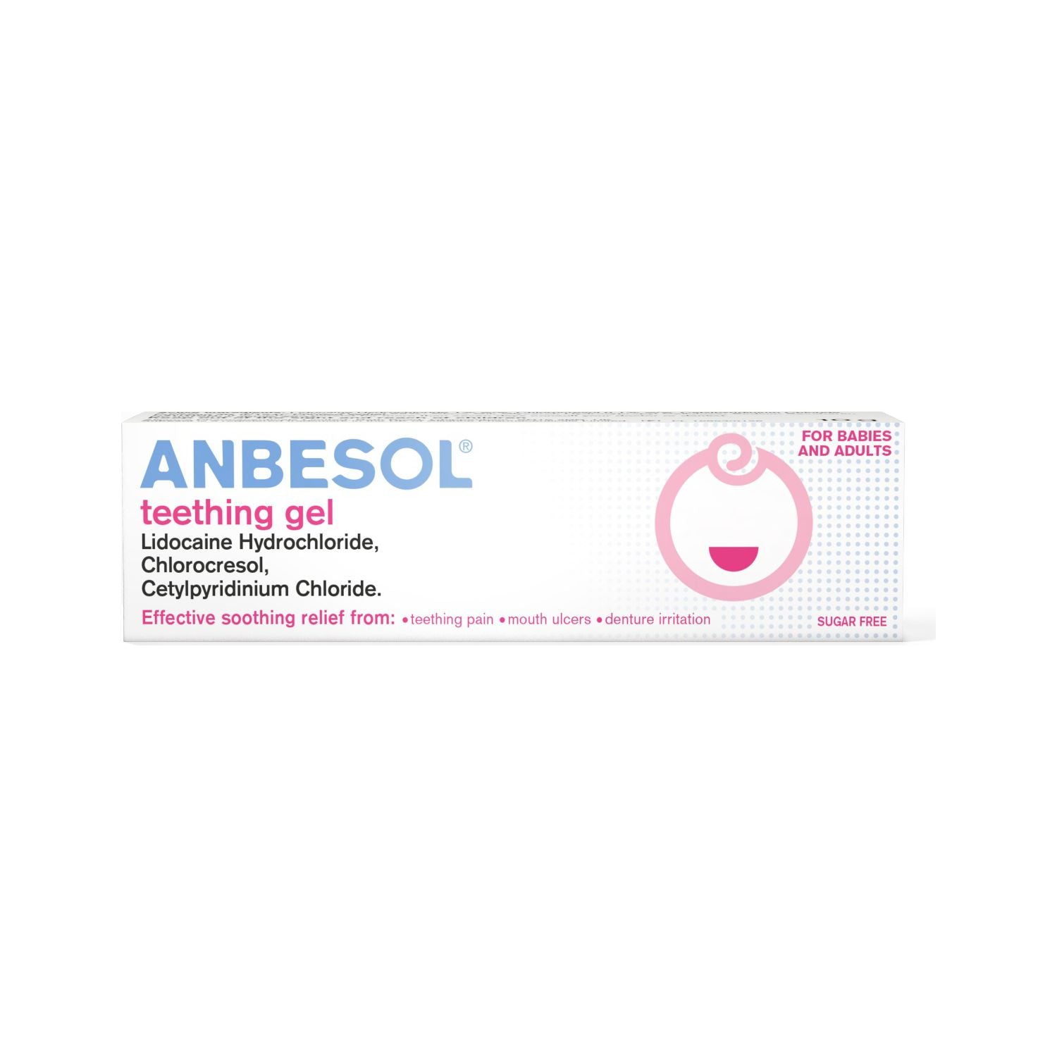Anbesol teething gel with lidocaine 10g, UK version