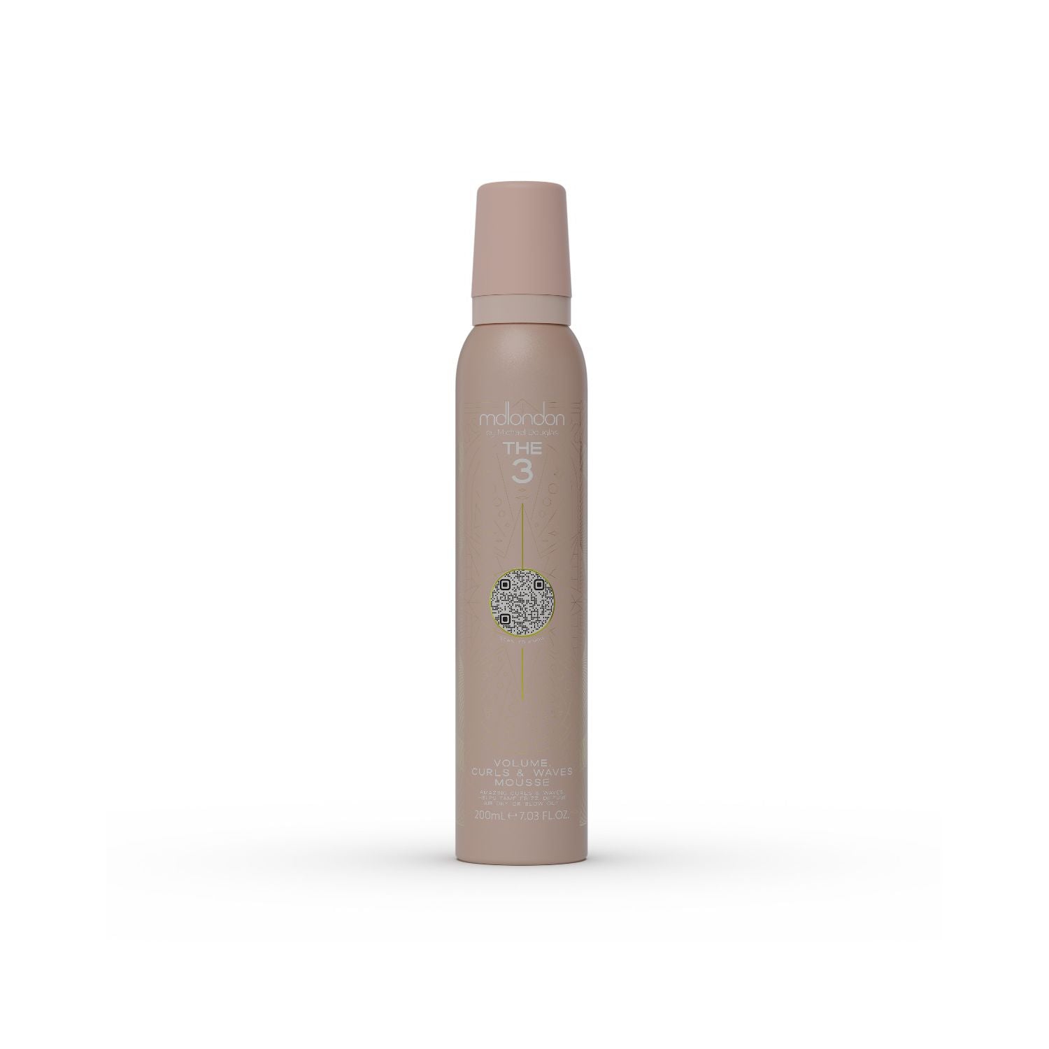 mdlondon The Three volume curl and waves mousse 200ml (British brand)