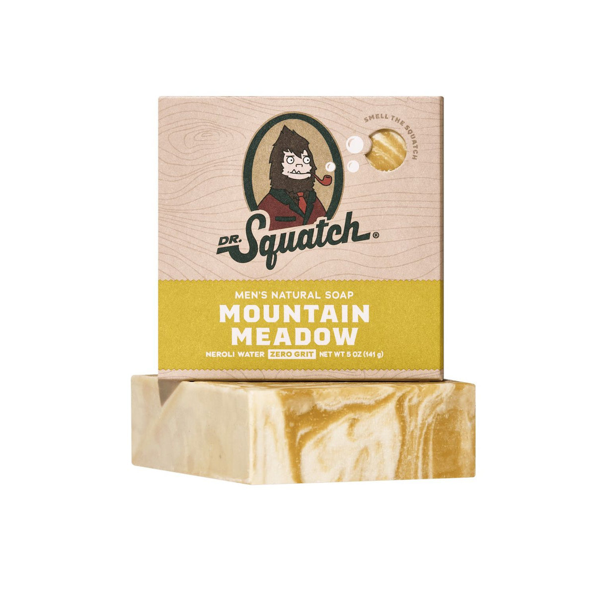 Dr Squatch Mountain Meadow soap bar 141g, imported from the UK