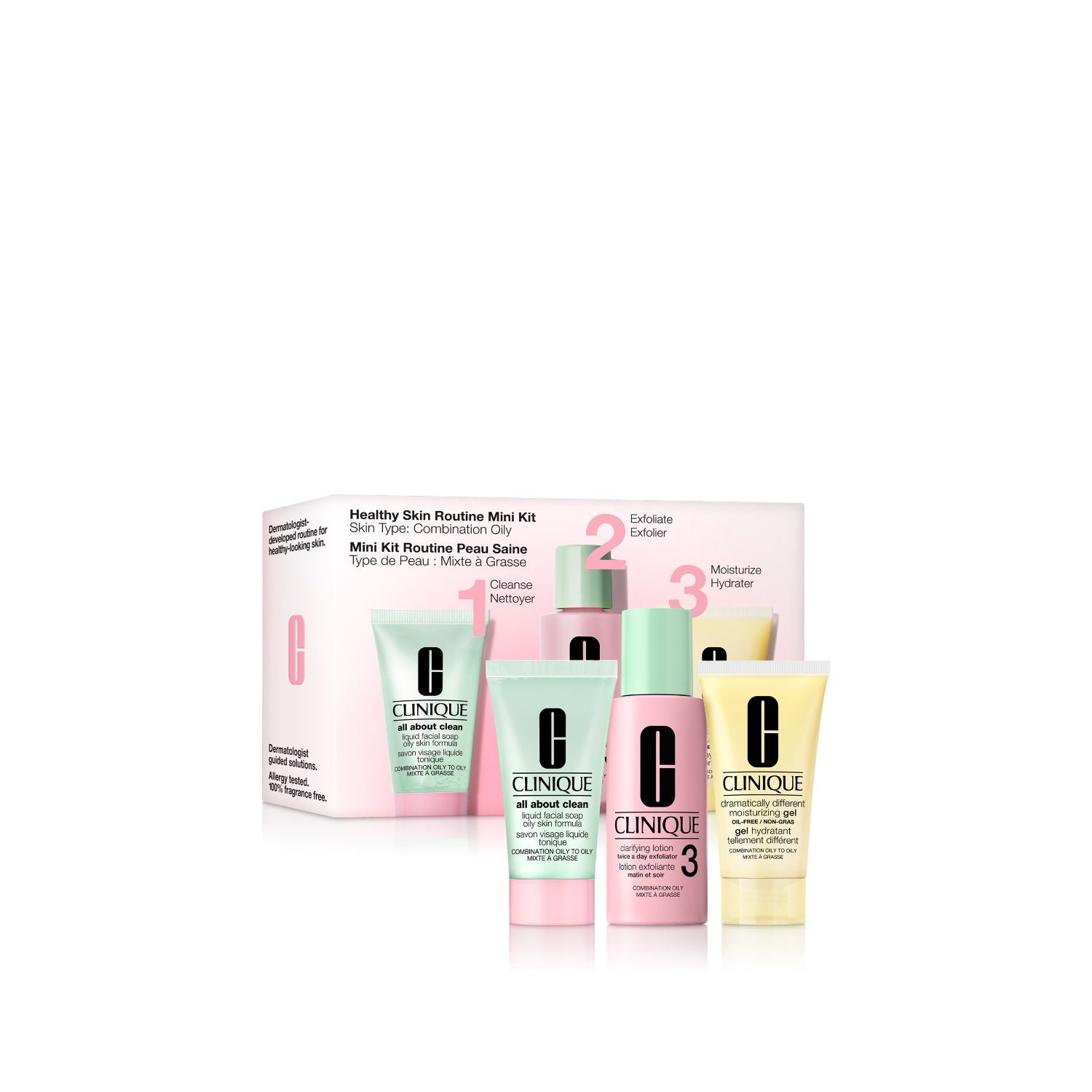 Clinique 3-Step Oil Control skincare gift set travel size - British product