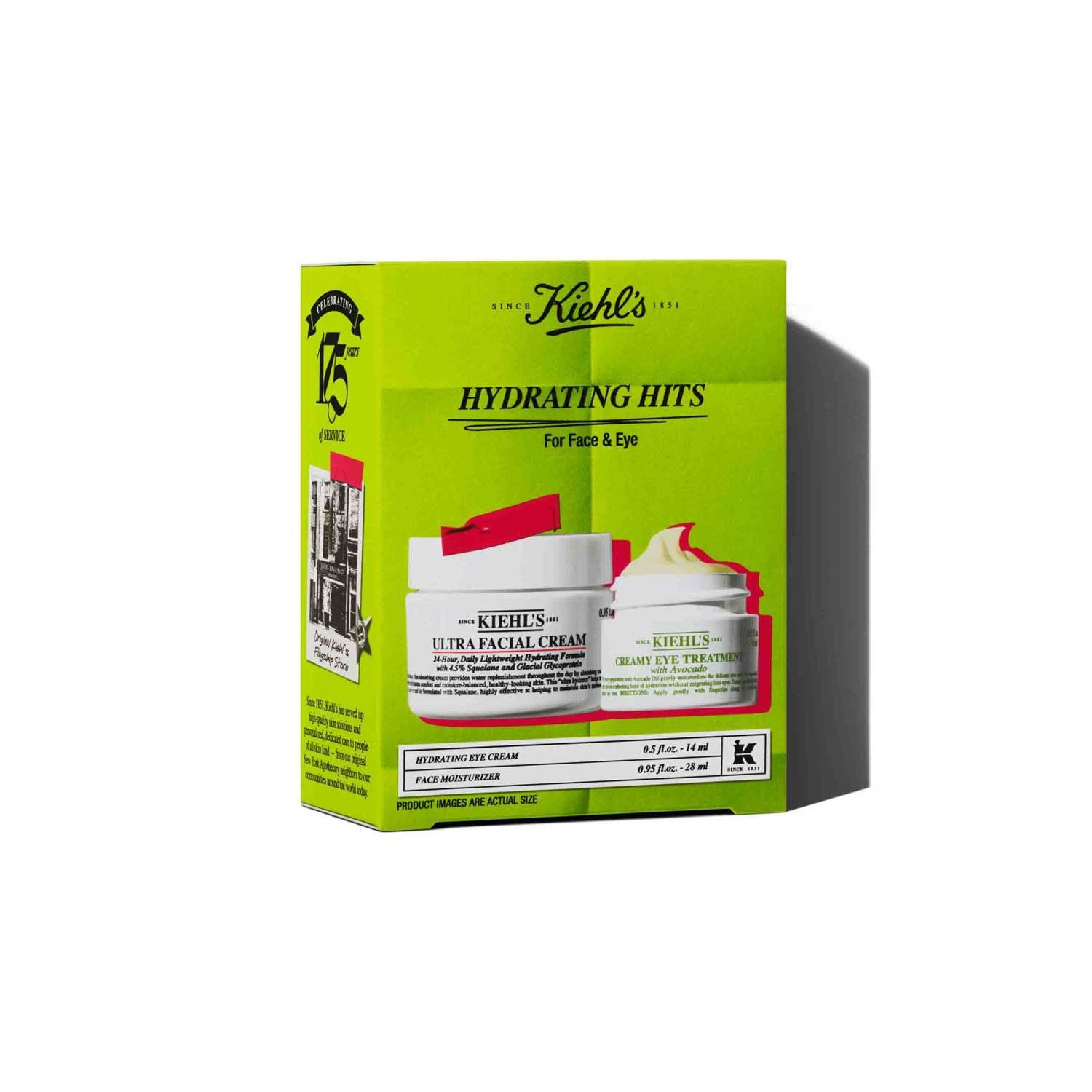 Kiehl's Hydrating Hits gift set with moisturiser and eye treatment (British brand)