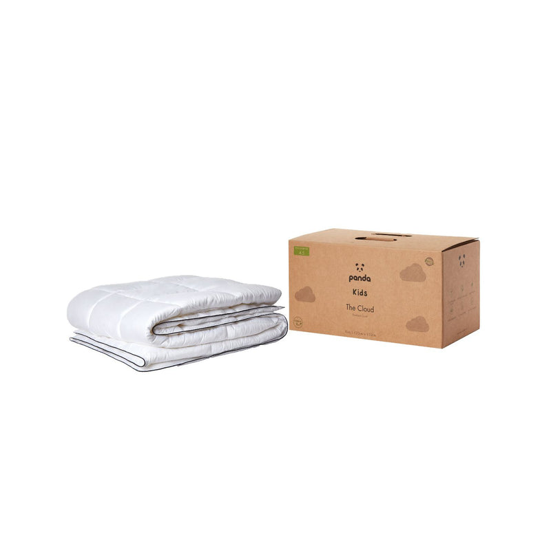 Panda Kids Bamboo Cloud Duvet 4.5 Tog Cot Bed, UK version