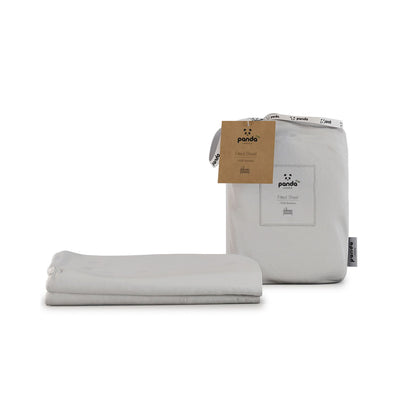 Boots Panda Kids Bamboo Cot Bed Fitted Sheet Pure White 2 Pack 140 x 70cm- Buy online at McGrocer