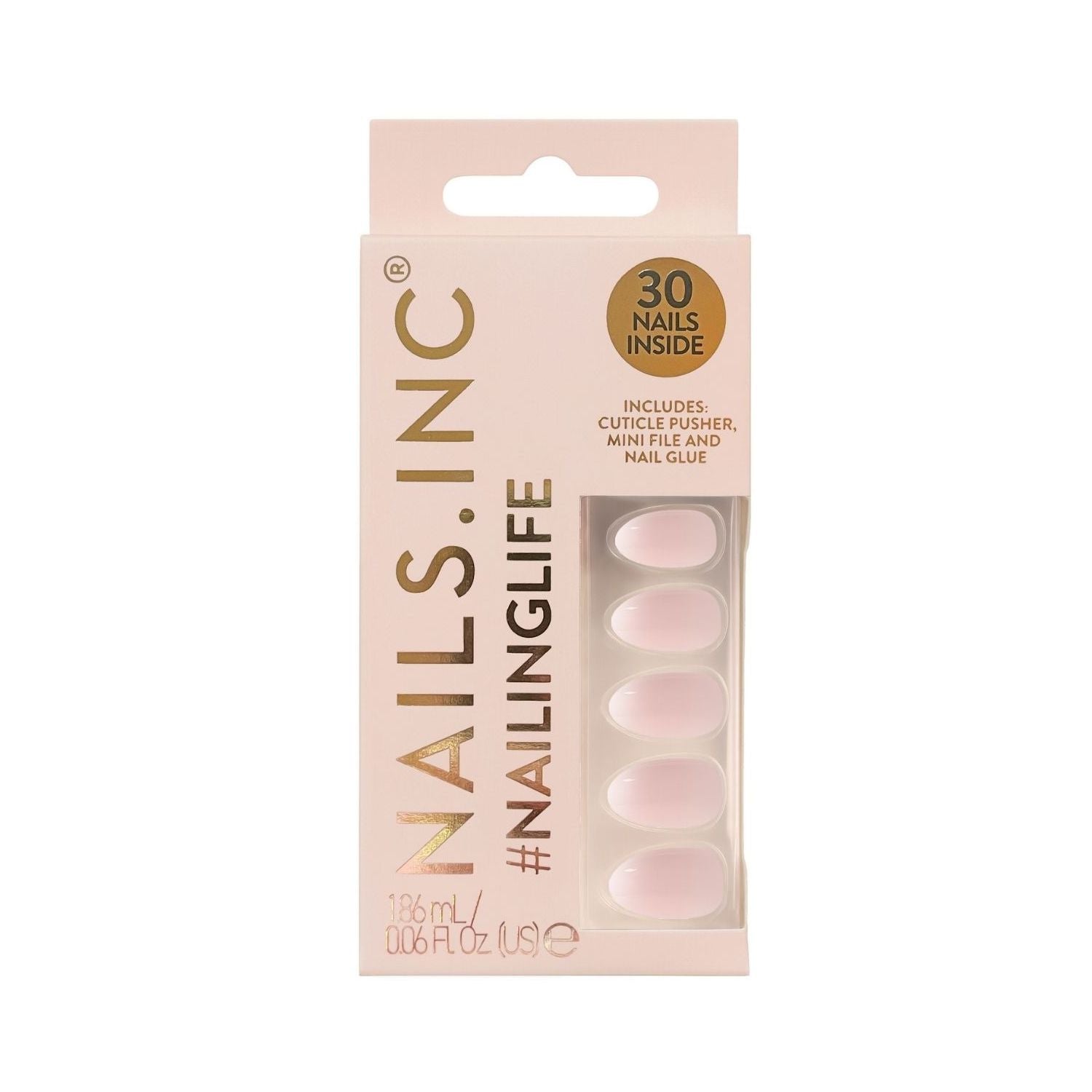 Nails.INC press on nails So Selena Nude Ombre (British brand)