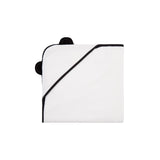 Panda Kids bamboo hooded towel white, UK version