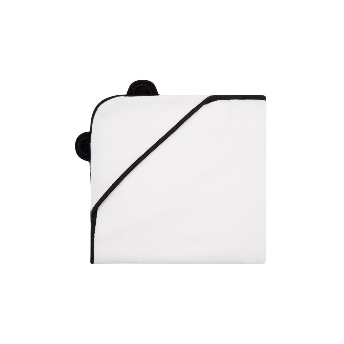 Panda Kids hooded towel white newborn (British brand)
