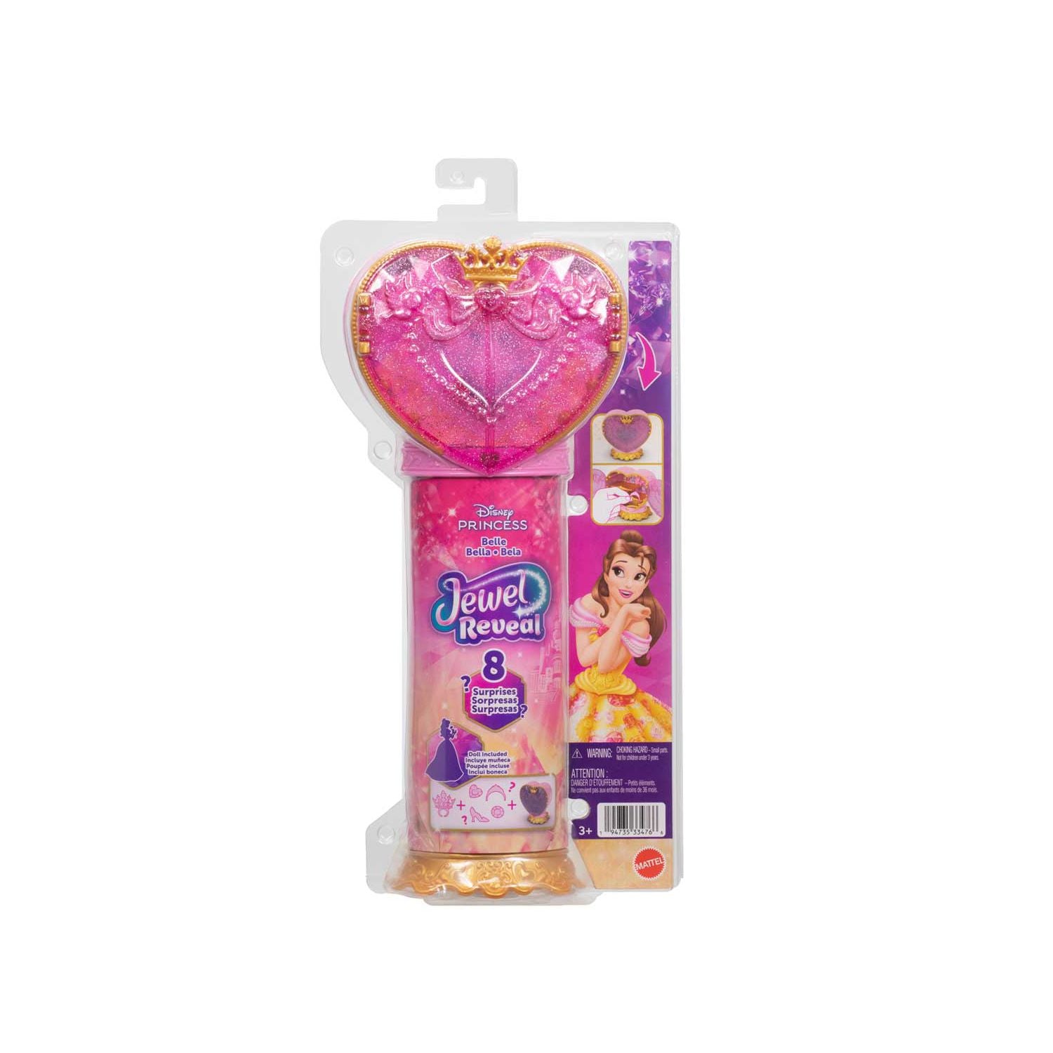 Mattel Disney Princess Jewel Reveal Belle doll, UK version