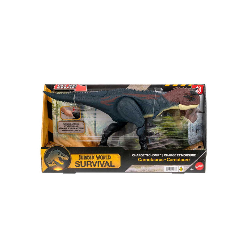 Mattel Jurassic World Charge N Chomp Ceratosaurus toy, UK version