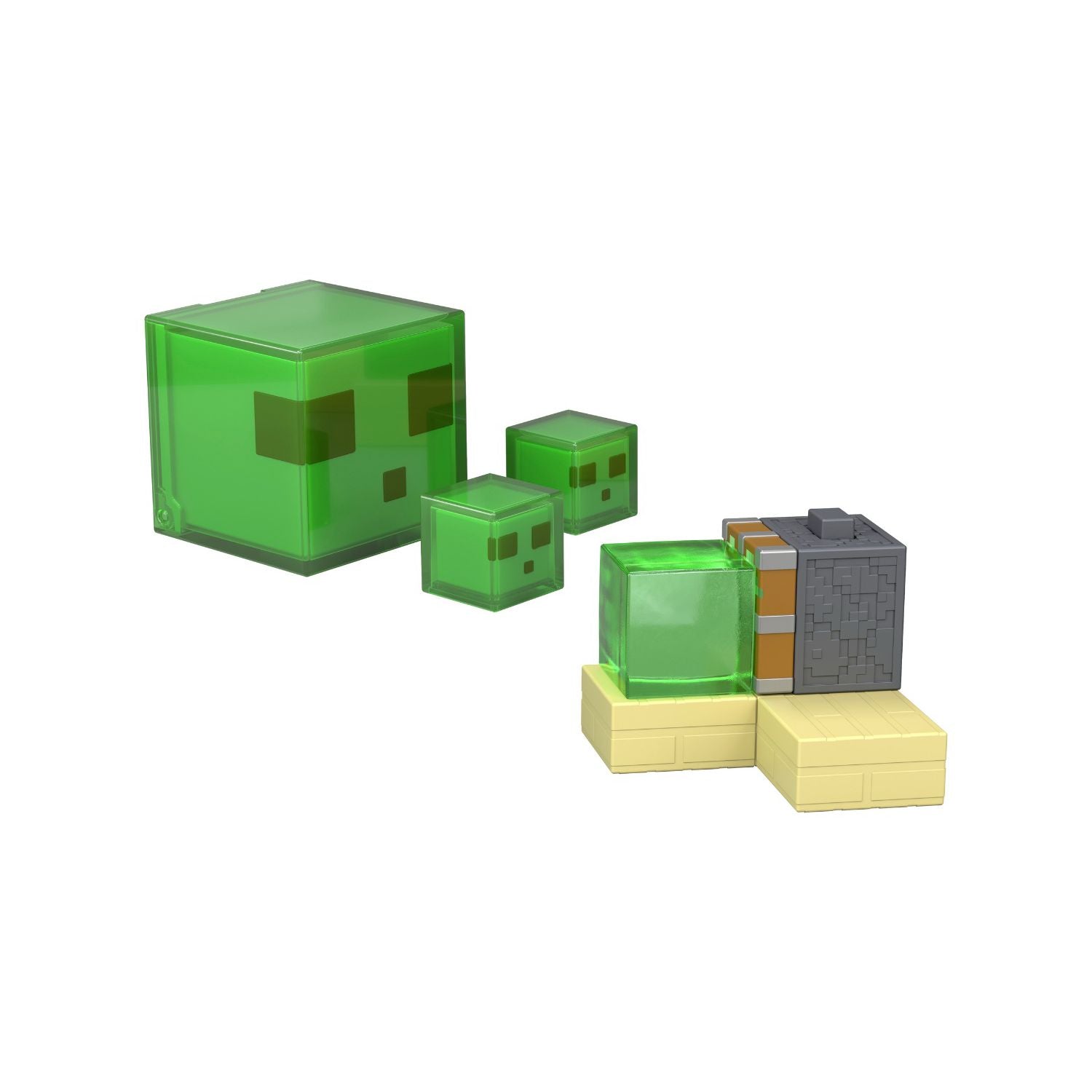 Mattel Minecraft Sticky Piston Trap playset with Slime Block, imported from the UK