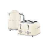 Smeg kettle and toaster set in cream, imported from the UK