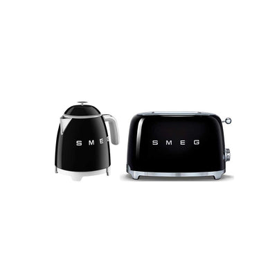 Boots Smeg 50's Style Mini Kettle and 2 Slice Toaster Set in Black- Buy online at McGrocer