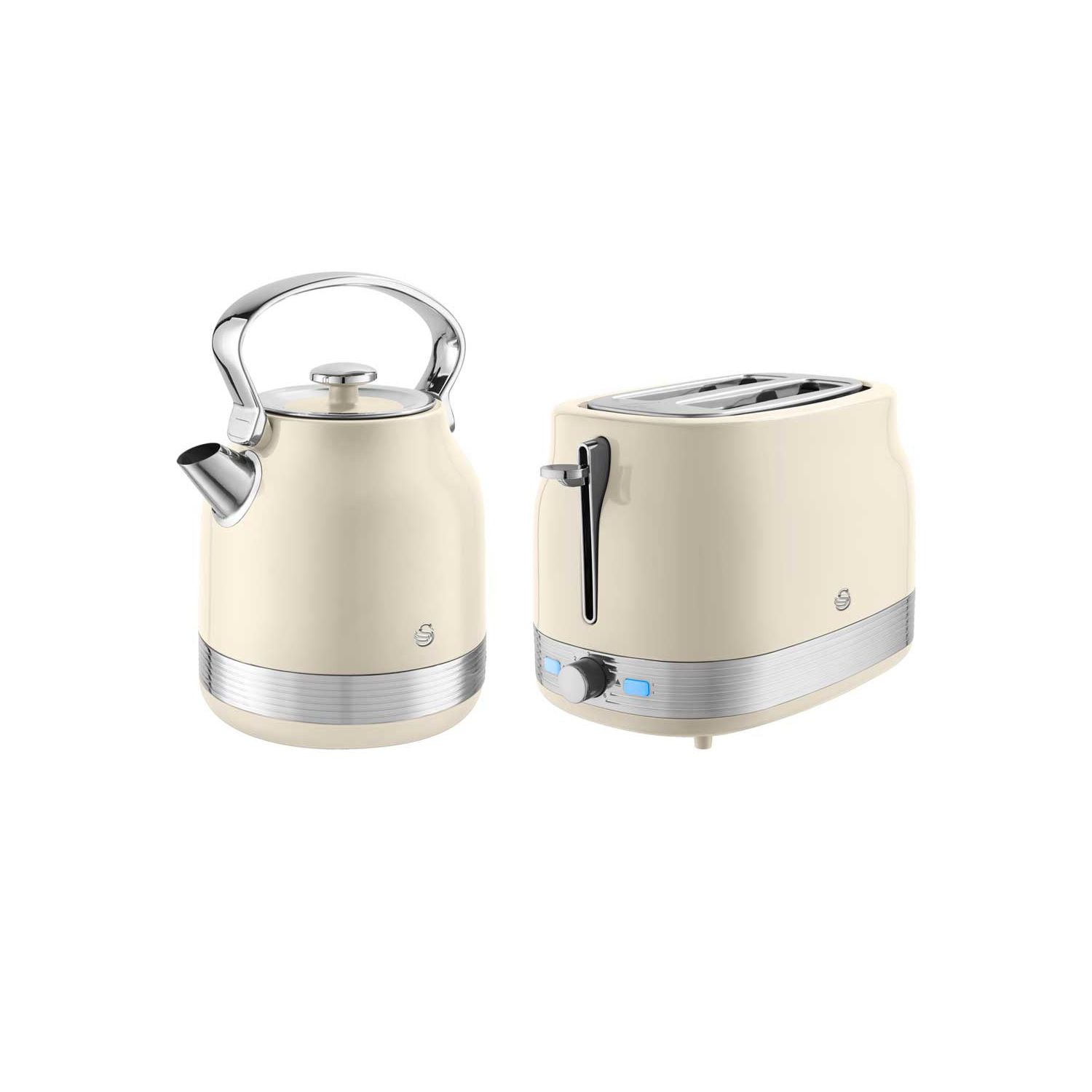 Swan RetroRevive kettle toaster set Chantilly Cream - British product