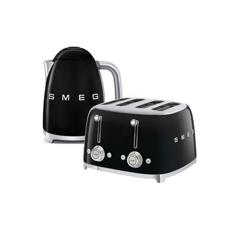 Smeg kettle and toaster set black - British product